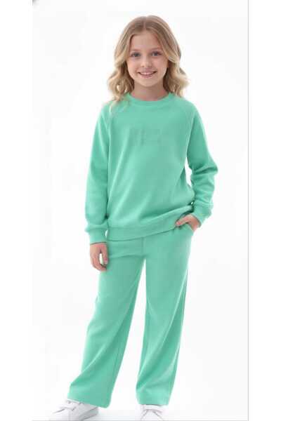 MEYİCA Girl's Bottom Top Camisole Cotton Tracksuit Set