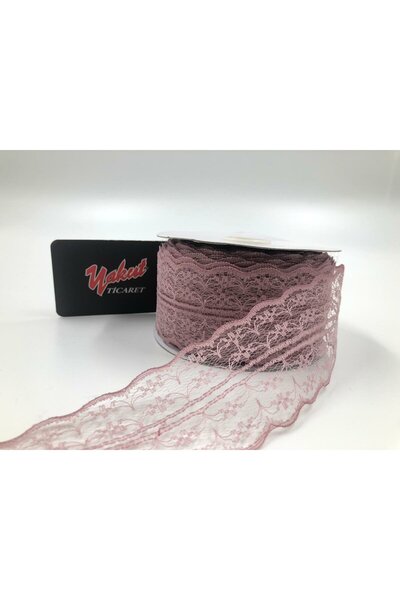 Fiyonks Atölye Lace Ribbon 1 Roll 25 Meters, Decorative Ribbon