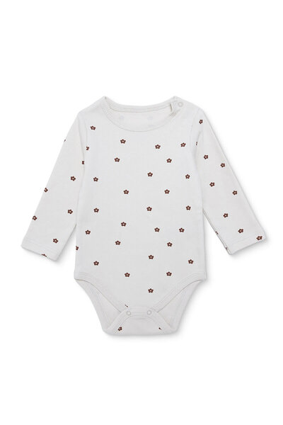 ebebek Hello Baby HelloBaby Kız Bebek Uzun Kol Body Çıtçıtlı Yaka Uzun Kol