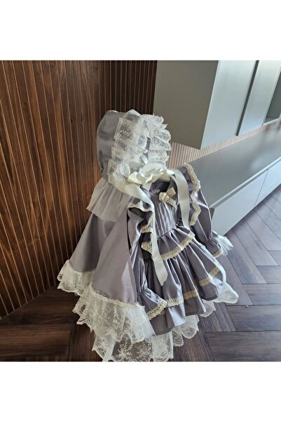 Tozpembebaby Cotton Grey-Cream Cape Suit
