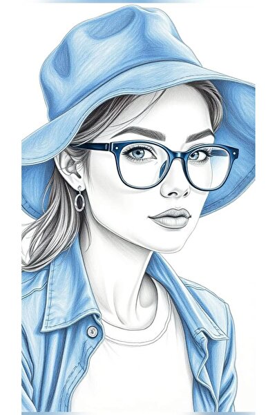 ALAYRA International ملصق فني تجريدي نابض بالحياة لوجه أنثوي، ديكور جداري عصر...