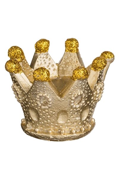 OEM 3D свещ във формата на венец с брокат Ø11x8см