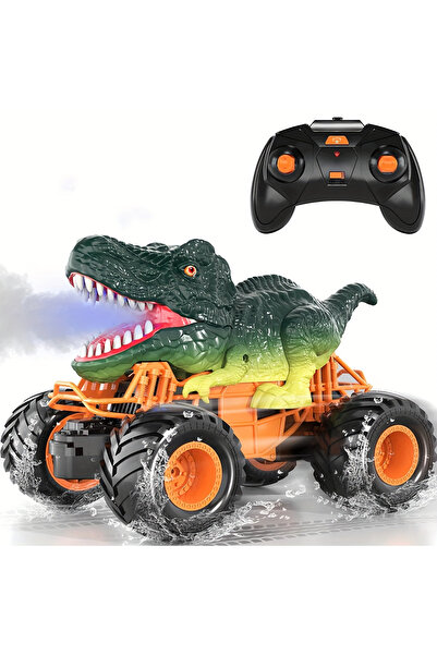 Bebelul Interactive Dinosaur Car – Lights, Steam, RC Control