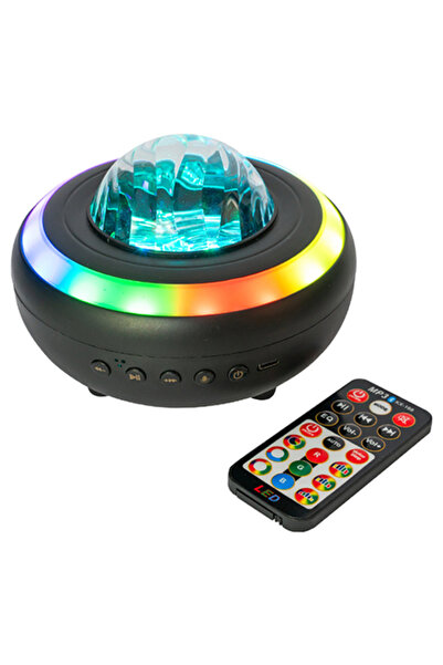 KlaussTech Φορητό ηχείο με φώτα LED και αστρονομικό εφέ για πάρτι.