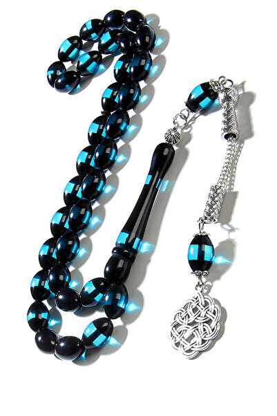 Öyküm accesory سبحة من حجر السورمي، سبحة هدية، هدية للرجال، سبحة بالجملة