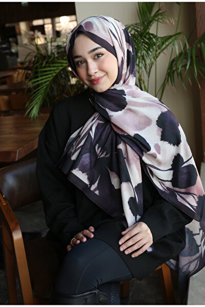 Ms Chose Çiçek Desenli Soft Pamuk Şal