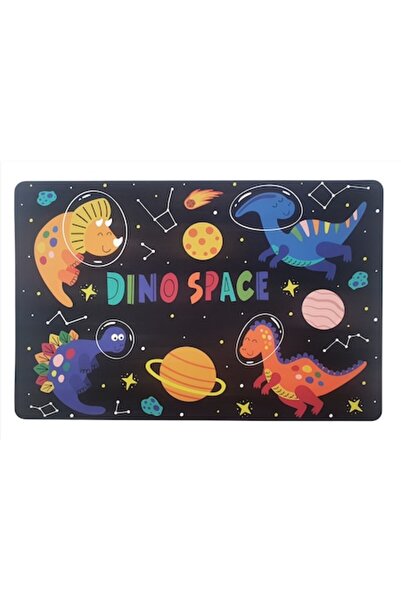 OEM Set de 2 suporturi de masă pentru farfurii „Space Dino”, 43,5x28,5 cm, ne...