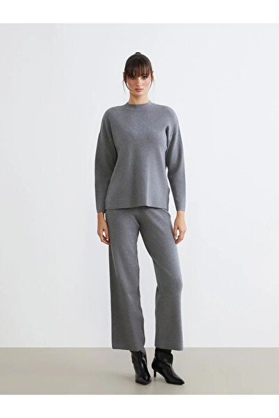 LC Waikiki Pulover tricotat pentru femei cu jumătate de gât înalt (W5)