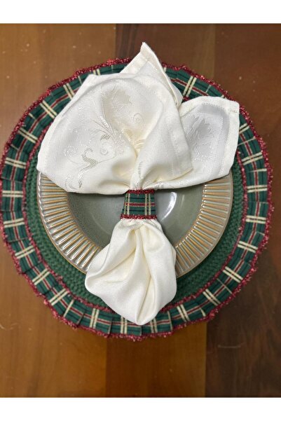 Patiska Tasarım Napkin Ring Set of 6 – Handcrafted Table Decoration Ring – Invitation Table Christmas Concept Accessory