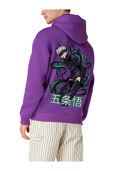 FG KONNİCHİWA Φούτερ Anime Kaisen Jujutsu με κουκούλα Ανδρικό Γυναικείο με κουκούλα Cosplay Gojo Satoru