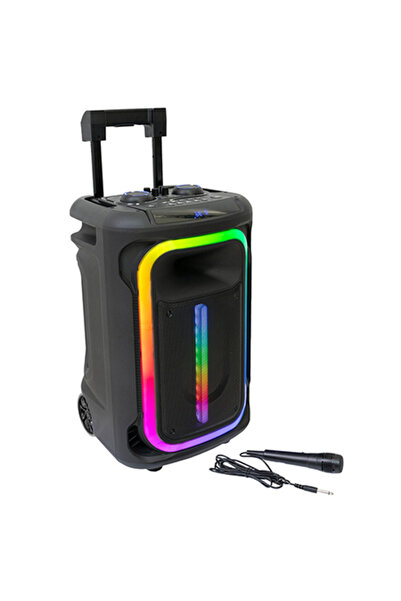 KlaussTech Φορητό ηχείο με φώτα LED και ασύρματη τεχνολογία και ποικίλες δυνα...