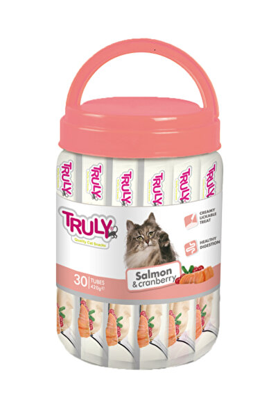 TRULY Creamy Cat Treats, Salmon & Cranberry, 420 g, 30 pcs
