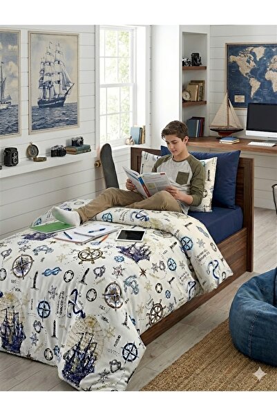 CAQQA Dylan 4-Piece Single Bed Sheet Set with Elastic Fitted Sheet for Children |   Young