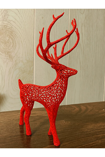 Heners 2 Pieces Christmas Deer Figure Deer Ornament - 15cm - Plastic