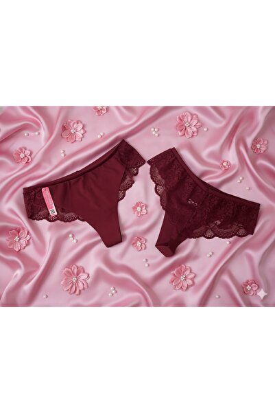 Livan Cotton Hıll Dantel Detaylı Tanga