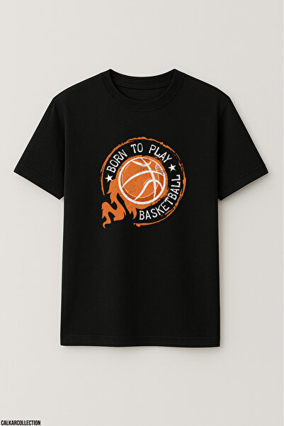 CALKARCOLLECTION تي شيرت كرة السلة للجنسين قصة فضفاضة كورت فيجن