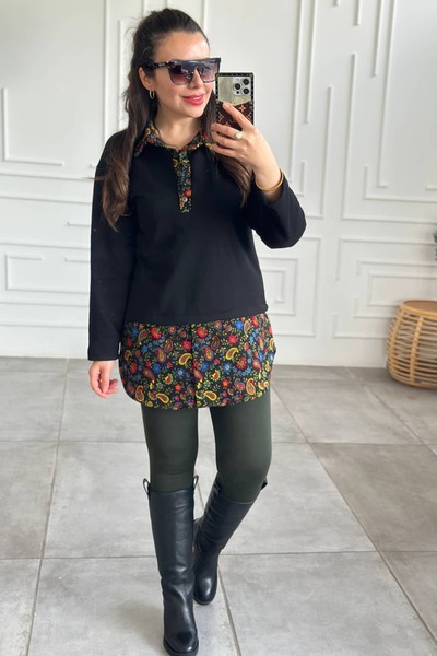 Yağmur Butik Beli Lastikli Çelik Örme Tayt Pantolon