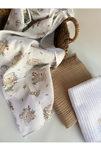 Petite Étoile Organik 3lü Müslin Set ve Pike