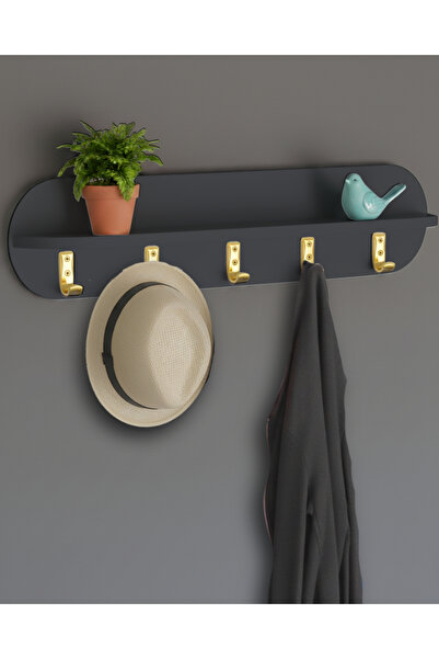 Velquin Çengel 80 x 20 cm Raflı Duvar Askılığı , Lüks Vestiyer Askısı, Duvar ...