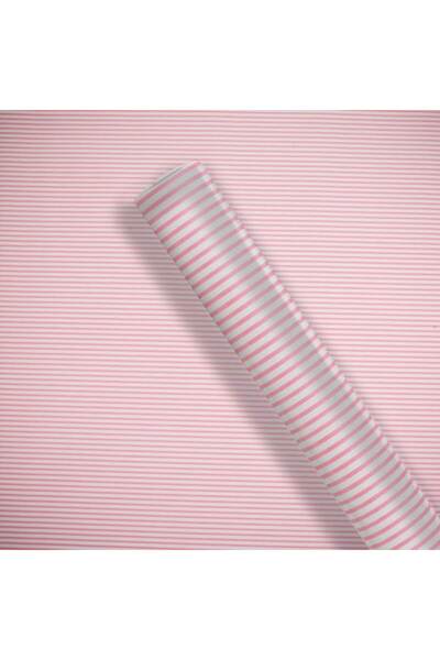OEM Pink wrapping paper with stripes 150x70cm