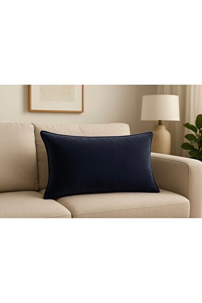 Rüyam لون أنثراسايت قماش مخملي حافة مطبوع موديل