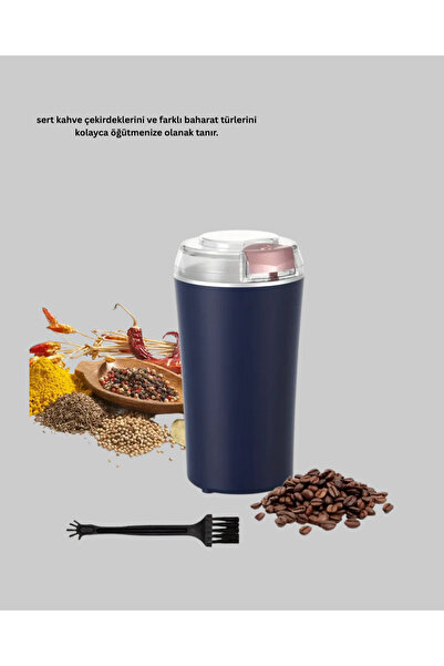 ZERO LAND Nrzsnt Coffee and Spice Grinder with Automatic Mechanism (232347) Durable Steel