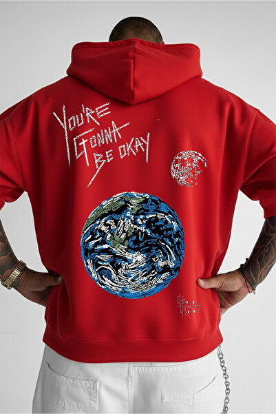 LORVEX Swea tricou Hanorac oversize unisex, 100% bumbac, imprimat cu textul G...