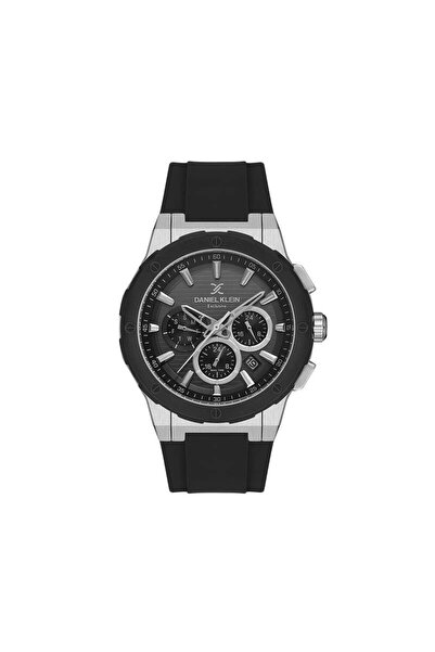 Daniel Klein Dk.1.13997-1 Black Silicone Cord Men's Watch