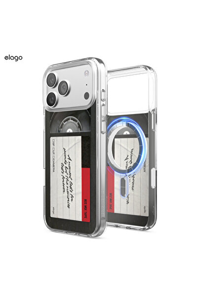 Elago iPhone 17 Pro Max uyumlu 6.9 Betacam Şeffaf Hibrit Kılıf – MagSafe Uyum...