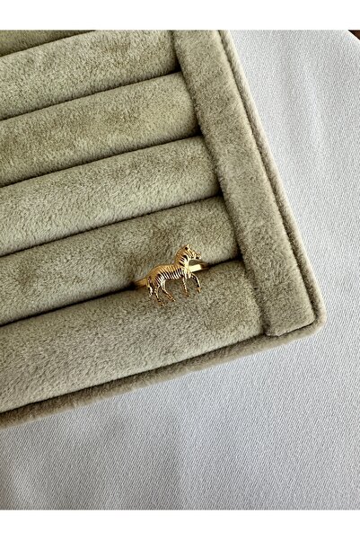 ringbox Gold Zebra Steel Ring