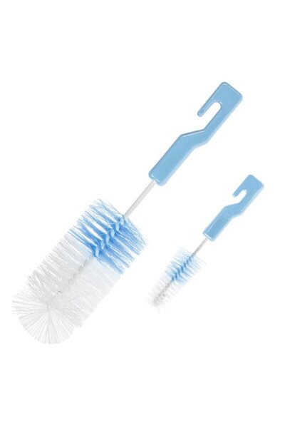 OEM Set of 2 Bottle and Teat Cleaning Brushes, Blue