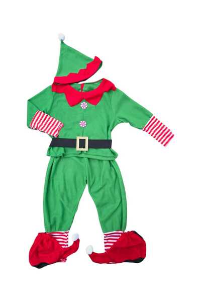 OEM Christmas Elf Costume for Children – 4 pieces