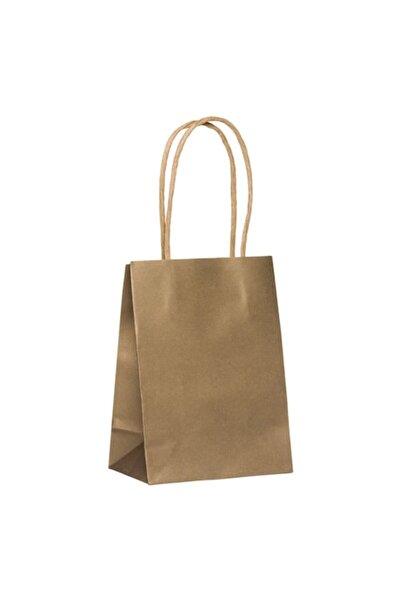 OEM Χρυσή τσάντα δώρου Kraft 10,8x6,4x14,6 cm
