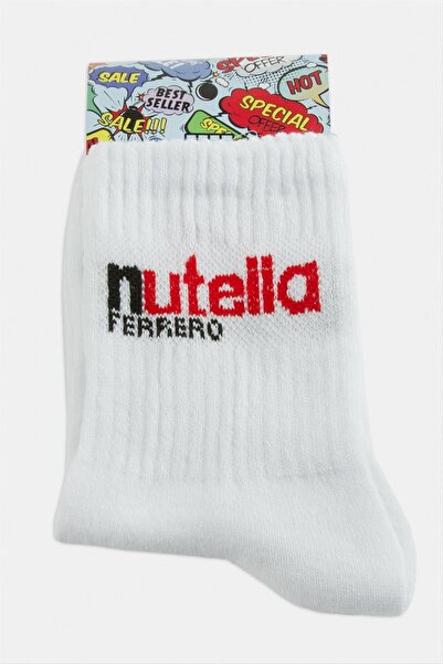 ZERO LAND Nrzsnt Chocolate College (232246) Socks 8X28-White