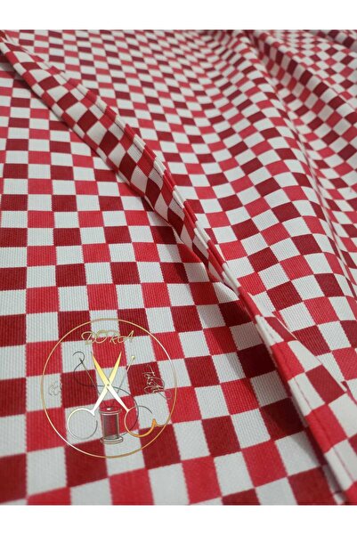 dora ev tekstıl Kitchen & Chef Apron Red Checkered《Duck Fabric》