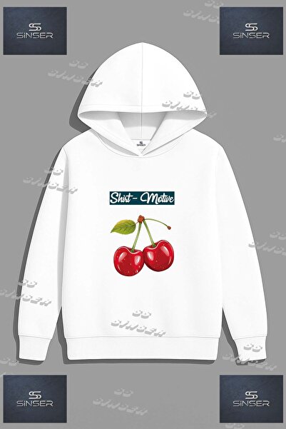 SS SİNSER Φούτερ Unisex με στάμπα  "KIRAZ SHIRT MOTIVE YAZILII "
