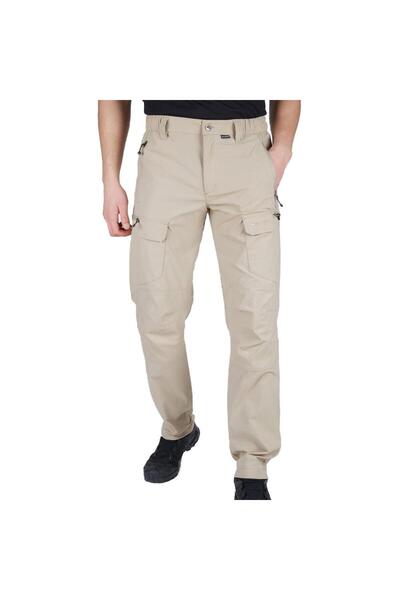 Alpinist Taktikal Outdoor Pantolon - Su Kaydırıcı Kumaş - Kargo Cepli - İnnox - Kum