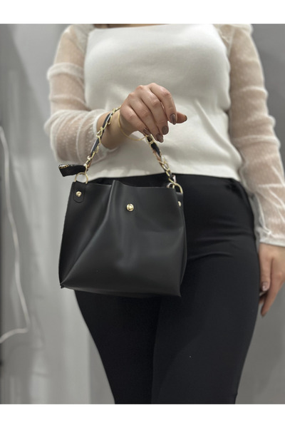 ZENGEZUR MALL Nrzsnt Black Leather Zrm Bag (235944) (Size: Standard)