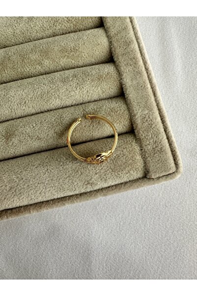 ringbox Gold Flower Steel Ring