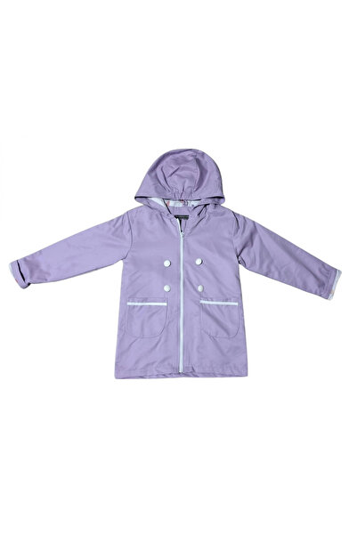 MİSS CRISPY معطف طويل للفتيات مع تفاصيل الأزرار