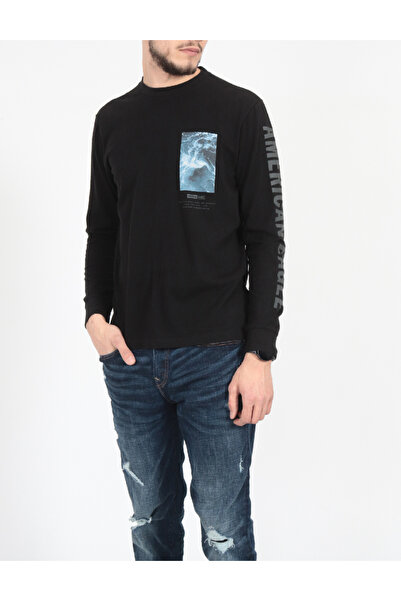 AMERICAN EAGLE Bluza, Negru