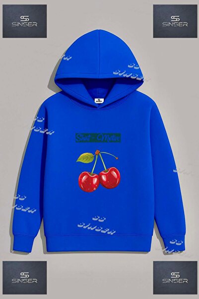 SS SİNSER Φούτερ Unisex με στάμπα  "KIRAZ SHIRT MOTIVE YAZILII "