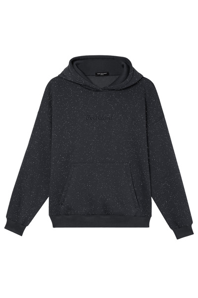 Fer Valiant Simli Işıltılı İçi Pamuklu Oversize Kadın Sweatshirt
