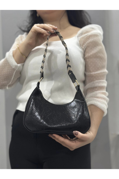 ZENGEZUR MALL Nrzsnt Kraş Black Leather Bag (235948) (Size: Standard)