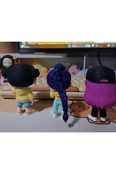 nihonwosekai K Pop Demon Hunters 3Pcs Figure Set 3D Printing Painted Figure Set