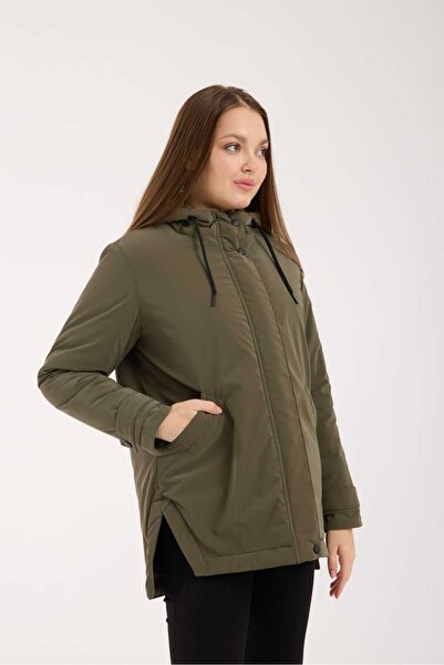 Wise Γυναικείο παλτό Nova με κουκούλα με επένδυση από ίνες