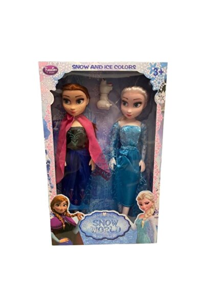 OEM Set 2 papusi Ana si Elsa, 40 cm, 3 ani+