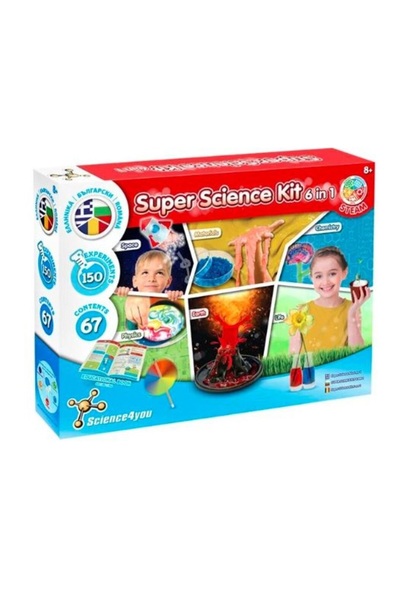 OEM Science4You educational set for children, 150 experiments, 67 pieces, 8+ years