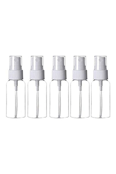 GENERIC4 5-piece refillable empty spray bottle set, transparent