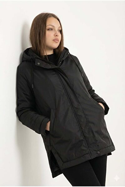 Wise Γυναικείο παλτό Nova με κουκούλα με επένδυση από ίνες